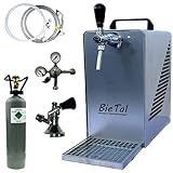 BieTal® Bierzapfanlage Bierkühler Zapfanlage mit Kühlung 30 Liter/h - SET - Typ M - 2 Kg CO2