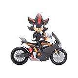 Sonic 3 der Film Shadow-Figur, 15 cm, beweglich, inklusive Shadow-Mobile von Jakks Pacific, Akustisch, Schwarz