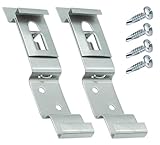 Autodomy 2 Stück Anhänger Kennzeichen Clips 125x25 mm | Universeller Kennzeichenhalter Edelstahl + 4 Schrauben | Wechselkennzeichen Halterung für Auto, Anhänger, LKW | Nur für Deutschland