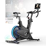 Sportstech sBike Lite - Smartes Heimtrainer Fahrrad mit LED + App mit Live & On-Demand Kursen und 360° Tablet-Halterung für Full Body Workout - Ergometer für effektives Fitness-Training