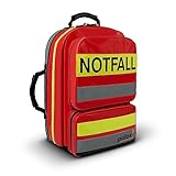 PULOX Erste-Hilfe-Rucksack, Notfallrucksack rot, aus Plane/Tarpaulin