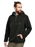 Brandit Teddyfleece Worker Pullover, Farbe: Black, Größe: L