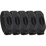 Cleanbrace Desinfektionsarmband 5er-Pack (All-Black) | Handdesinfektion für unterwegs | inklusive Refiller