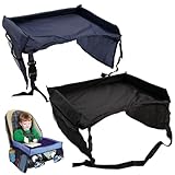 Autositzschale, 2pcs Play Tisch Kinder Reiseschale, Reisewagen -Polyester und Schwamm Reiseschale, Auto -Kinder -Tisch -Reiseschale für Kinder -Roadtrip -Aktivitäten (15.8x12.6x7.9)