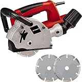 Einhell Mauernutfräse TC-MA 1300 (1.320 W, Leerlaufdrehzahl 9.000 min-1, max. Nutbreite 26 mm, max. Nuttiefe 30 mm, Spindelarretierung, inkl. 2x Trennscheibe Ø 125 mm)