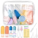 17 Stk Reiseflaschen Zum Befüllen,Reiseshampoo Flaschen zum Befüllen,Reiseset zum Befüllens,Reisebehälter für Flüssigkeiten Travel Accessories Travel Essentials Flugreise Gadgets Zubehör Handgepäck