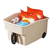 Aufbewahrungsbox Mit Griff,Hochschrank-Aufbewahrungsbox Mit Griff - Große Behälter Mit Rollen Für Küche Schlafzimmer Büro Garage Waschraum