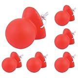 Nicear 6 Stück Elastische Hupen Clown Nase Rote Dekorative Erwachsene Festartikel Gumminasen Für Verkleidung Karneval Zubehör