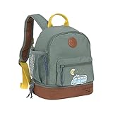 LÄSSIG Kinderrucksack mit Brustgurt Kindergartentasche Kindergartenrucksack 27 cm, 4,5 Liter oben, 1,5 Liter unten, 3 Jahre/Mini Backpack Adventure Bus