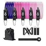 Widerstandsbänder | 11 Stück Gymnastikbänder, elastische Gruppen für Krafttraining für Männer und Frauen, Trainingsgerät für Training, Körperdehnung