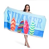 Mokani Microfaser Strandtuch, Extra Groß 180x90 cm Mikrofaser Handtücher - Super Saugfähig, Schnelltrocknend, Leicht, Kompakt, Sandfrei - Strandhandtuch Reisehandtuch Strandtücher Badetuch