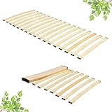 Rollrost 120x200cm – 18 Flexible Latten x2, Geräuscharme Konstruktion mit Dämpfungspads - Solider und Stabiler Lattenrost für Matratzen - Einfache Montage - Belastbarkeit bis 290kg