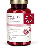 LifeWize® Granatapfel Extrakt Kapseln - 40% Ellagsäure (20:1 Extrakt = 30.000mg Hochdosiert pro 3 Kapseln Tagesdosis) 120 Kapseln - Vegan & ohne unerwünschte Zusätze (2er-Pack)