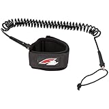 F2 Stand Up Paddling Leash Fuß Coiled Leash Schwarz 2024/25