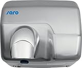 SARO Händetrockner – Edelstahl – Infrarotsensor – 30 m/s Luftstrom – Trocknet Hände in 10–15 Sek – Vandalismussicher – Modell FABIAN