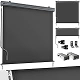 tillvex® Senkrechtmarkise 140 x 250 cm für Außen- und...