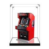 Transparente Acryl-Vitrine für Lego 40805 Surprise Arcade-Modell, transparente Box, Aufbewahrungsbox, staubdichte Box (Modell nicht im Lieferumfang enthalten) (Spiegelsockel 2 mm)
