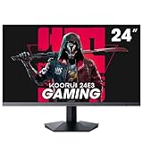 KOORUI 24 Zoll Gaming Monito 165Hz, IPS, 1080p, 1ms, kompatibel FreeSync G-sync, Rahmenlos, HDMI, DisplayPort, Neigungsverstellbar, Augenpflege, VESA-Wandmontage, schwarz