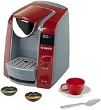 Bosch Tassimo Kaffeemaschine | Mit Wassereinfüllmöglichkeit und Wasserdurchlauf mit Sound | Inklusive Espresso-Set | Maße: 20 cm x 16 cm x 20 cm | Spielzeug für Kinder ab 3 Jahren