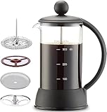 Easyworkz Eclipse 350 ml French Press Kaffeebereiter Kaffeepresse mit Borosilikatglas