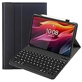 leleyo AZERTY-Tastatur für Lenovo Tab K11 Plus 11,45 Zoll 2024, magnetische Bluetooth-Tastatur, kabellos, abnehmbar, für Tab K11 Plus, Schwarz