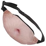 BCOATH Lustige Bauchtasche Herren PU Material Reise Gürteltasche mit Großem Stauraum für Handy Geldbörse Outdoor Sport Geschenk