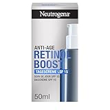 Neutrogena Retinol Boost Tagescreme mit LSF 15 (50 ml), schützende Feuchtigkeitscreme mit reinem Retinol & Lichtschutzfaktor 15, Anti-Aging Gesichtscreme bekämpft sichtbare Zeichen der Hautalterung