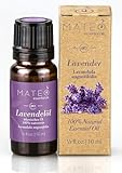 MateoEssentialOils - 100% Reines und natürlich Lavendelöl – Beruhigender Duft, guten Schlaf, Ideal für Aromatherapie, Hautpflege & Entspannung – 10 ml.