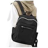 Kleiner Rucksack Damen, Cityrucksack Mini Lässig Daypack Rucksack Klein Damen Elegant Wasserdicht Modern Sportlich Schulrucksack Mädchen Diebstahlsicher Damenrucksack Schule Backpack Women Schwarz