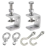 LEAUM Edelstahl C-Zwingen 6 Teiliges Set, C Klemme...