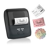 SupDesk Etikettendrucker Bluetooth Targbar Etikettiergerät Tintenloser Thermo Label Drucker Kompatibel mit Handy & PC für Büro Schule Zuhause