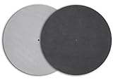 Pro-Ject Leather it, Plattentellerauflage aus Leder (Schwarz)