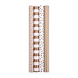 HBell Wrapping Paper Rolls,4 Rolls 44cm x 3M Gift Wrapping...