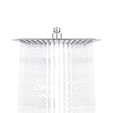 Ibergrif, Edelstahl Kopfbrause Regendusche, Duschkopf, 10...