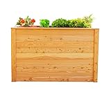 WESTMANN Hochbeet aus Lärchenholz | 130x65x84 cm Natur | Kräuterbeet für den Außenbereich | Holzhochbeet zum Bepflanzen von Gemüse & Kräutern | FSC® - Zertifiziert