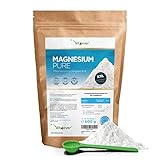 Magnesium Pure - 600 g Pulver (4,3 Monate Vorrat) - Laborgeprüft (Wirkstoffgehalt & Reinheit) - Reines Pulver ohne Zusatzstoffe - Premium Qualität - Vegan