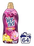 Vernel Aromatherapie Bezaubernde Magnolie Weichspüler (64 Waschladungen), langanhaltender Wäscheduft mit ätherischen Ölen für 24/7 Frische, recycelbare Flasche