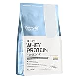 100% Whey Protein WPC + Digezyme 700 g 23 g Protein pro Portion | Eiweißpulver ohne Zusatzstoffe perfekte Löslichkeit reich an BCAAs & EAAs | Quelle des multienzymatischen Komplexes DigeZyme OstroVit