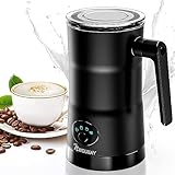 NWOUIIAY 600W Milchaufschäumer Elektrisch 4 in 1 Automatische Milchaufschäumer für Erhitzen von Milch Antihaftbeschichtung automatischer Geeignet für Milch Kaffee heiße Schokolade