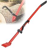 EFUTURETIME 120cm Fällheber mit Wendehaken, Stammwender Geschmiedeter Kantheber für Stämme bis 540mm, Wendehilfe Fällhilfe Universelle zum Wenden und Bewegen von Stämmenn, Rot