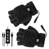 2Pcs USB Winter Halb Finger USB Heizung Warme Fäustlinge Heizung Hand Wärmer Radfahren Angeln Wandern