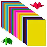 100 Blatt Buntes Papier A4, 20 leuchtende Farben,21,0 x 29,7 cm Tonpapier Bunt, Malpapier Kinder beidseitig Farbige Papiere doppelseitiges Faltpapier für DIY-Kunsthandwerksprojekte