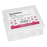 SEMPLIX Spulenbox für 50 Spulen/beidseitig zu bestücken/ 12 x 10,5 x 4,8 cm