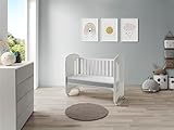 Shira Baby-Matratze, 60 x 120 cm, Schaumstoff, Höhe 11 cm, atmungsaktiv, antibakteriell und ergonomisch
