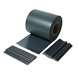 iFence PVC Sichtschutzstreifen 19cmX25 Meters inkl. 26 Clips Diverse Farben (Anthrazit 25m)