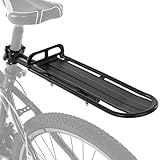 Fahrradgepäckträger aus Aluminiumlegierung, einziehbarer Fahrradgepäckträger, universeller Fahrradträger, MTB-Gepäckträger, maximale Traglast 10 kg (Schraubmontage)