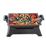 Yiustldd Japanischer Tischgrill, Holzkohlegrill im japanischen Stil, Keramikgrill mit rauchfreiem Design, das nicht anbrennt, für Takoyaki,XL