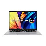 ASUS Vivobook S 14 OLED Laptop | 14' WQXGA+ 90Hz OLED Display | Intel Core i7-12700H | 16 GB RAM | 512 GB SSD | Intel Iris Xe Graphics | Windows 11 | QWERTZ Tastatur | Neutral Grey