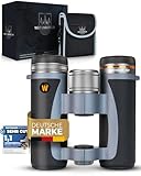Weidenberger Fernglas 12x32 [TESTSIEGER], Wasserdicht nach IPX7, Nitrogengefüllt & stoßfest, Fernglas für Erwachsene, BAK4 HD Prisma + FMC Objektiv, auch für Brillenträger geeignet (Schwarz, 12x32)