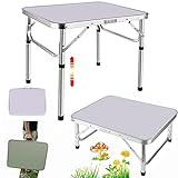 Lucn 60 cm faltbarer Campingtisch, tragbarer faltbarer...